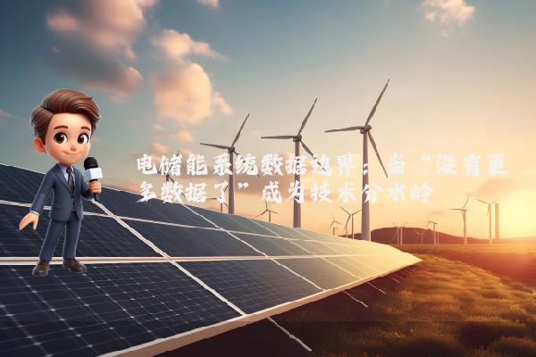 电储能系统数据边界：当“没有更多数据了”成为技术分水岭