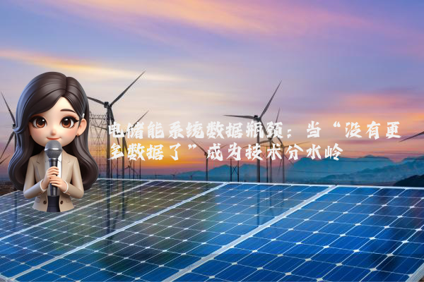 电储能系统数据瓶颈：当“没有更多数据了”成为技术分水岭